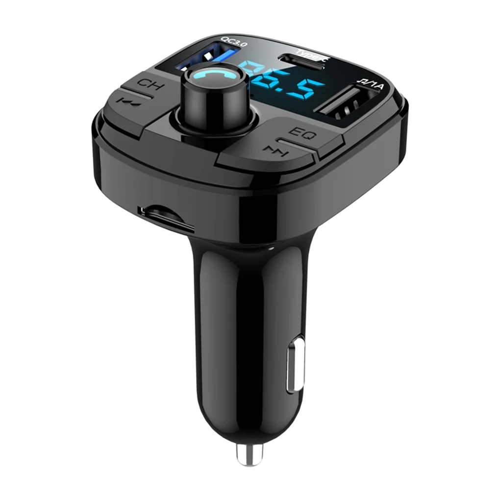 FM Transmitter Car Wireless Bluetooth 5.0 Kit Auto MP3 Player Support U Disk TF Card LCD Handsfree