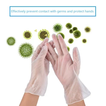 

100PCS home Kitchen/Medical /Work/Rubber/Garden Gloves S M L Disposable Gloves Latex Universal For Left and Right Hand