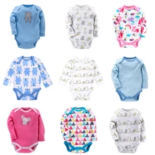 

2021 Newborn Baby Romper Infant Long Sleeve Baby Boy Girls Cartoon Clothes Cotton Suit Born Crawling Baby 0-18M New Jumpsuit
