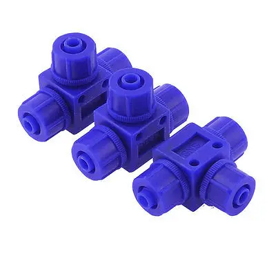 

Pneumatic 10mm to 10mm One Touch Connector T Shape Quick Fitting 3pcs