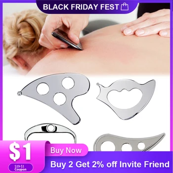 

IASTM Therapy Massage Stainless Steel Gua Sha Mini Scraper Board Fascia Recovery Muscle Tissue Massage Pain Relief Relaxation