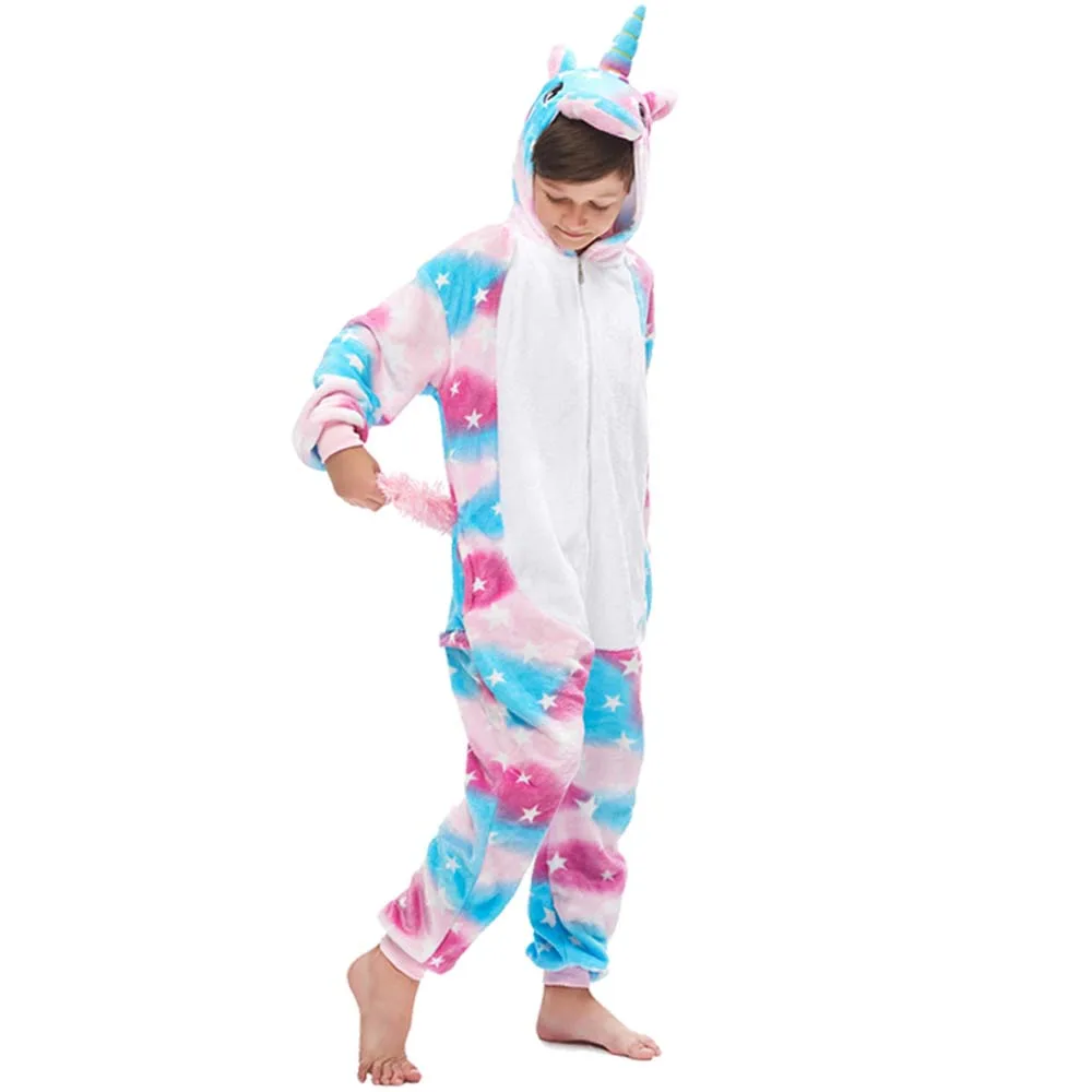 pajama sets bamboo	 Children Kids Flannel Animal Cartoon Pajamas Winter Sleepwear Boys Onesies Girls Pajama Set Cute Stitch Unicorn Animal Pyjamas pajama sets bamboo	