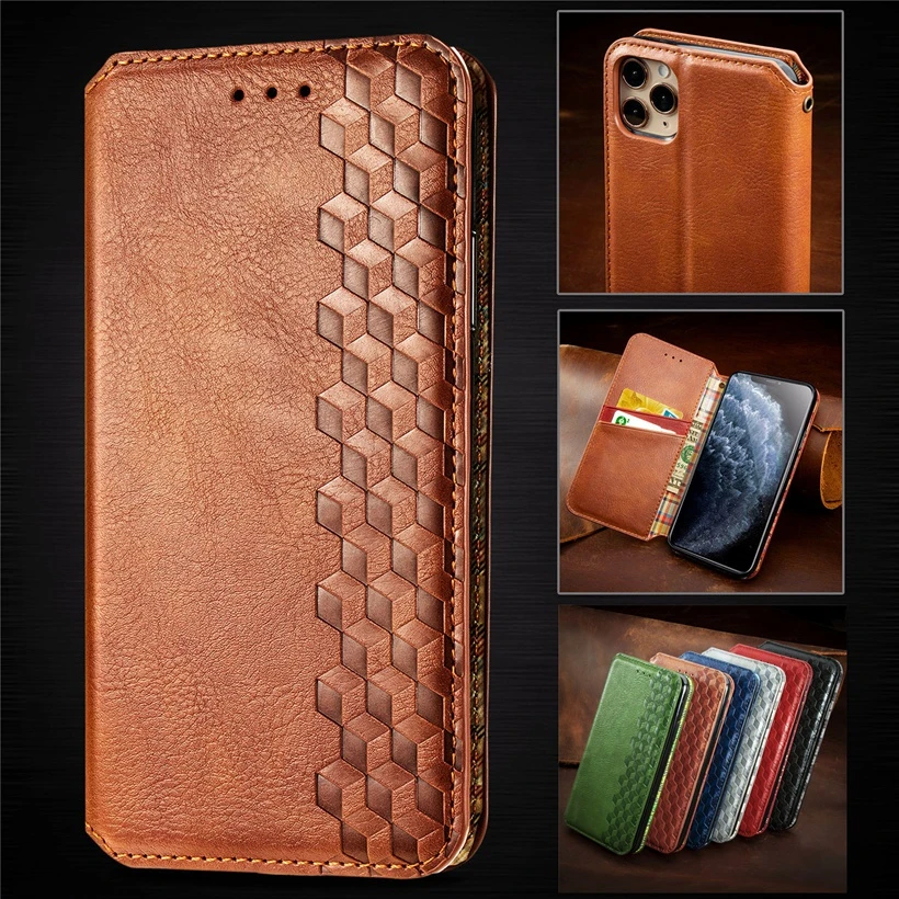 iphone 8 plus wallet case Magnetic Flip phone Case for iPhone 11 Pro X XS XR MAX 6 6S 7 8 Plus SE 2020 Etui Card Holder Leather Wallet Stand Cases Cover case iphone 6