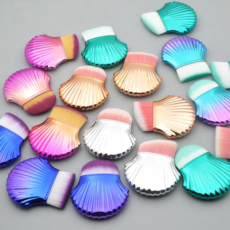 

1Pcs Foundation Concealer Makeup Brush Cosmetic Powder Blush Beauty Shell Brush Contour Face Make Up Brush Tools