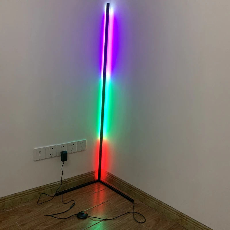 лампа ргб напольная. торшер corner light rgb. ргб лед торшер. лампа ргб угловой торшер. Nordic minimalist led торшер.