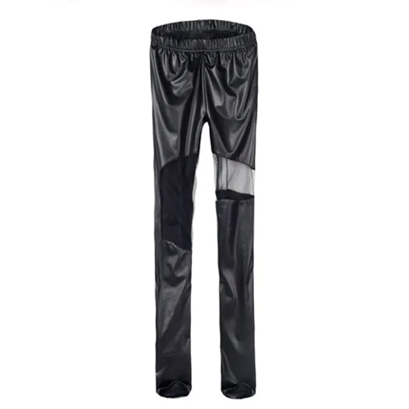 NDUCJSI-Sexy-Leggings-Mesh-Summer-Women-Club-Slim-Mid-Waist-Gothic-Leather-Legging-Female-Stretch-Patchwork (4)