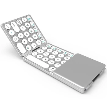 

2020 NEW B033 Portable Bluetooth Folding Mini Keyboard,Foldable BT Wireless Touchpad Keypad For IOS/Android/Window ipad Tablet