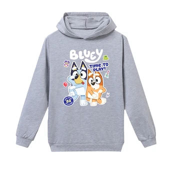 

Bluey Bingo Baby Hoodies for Kids Active Style Long Sleeved Autumn Children Boys Clothes Dogs Sweatshirts Cotton Girls Tops