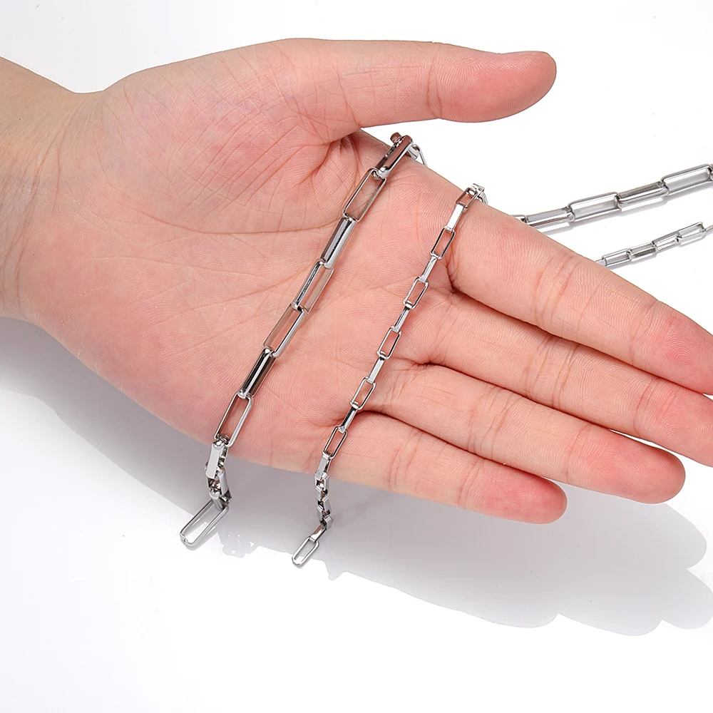 

1meter Stainless Steel Chain Big Thick Link Chains for Neckalce Bracelet Accessories for Jewelry Making Handmade Crafts DIY