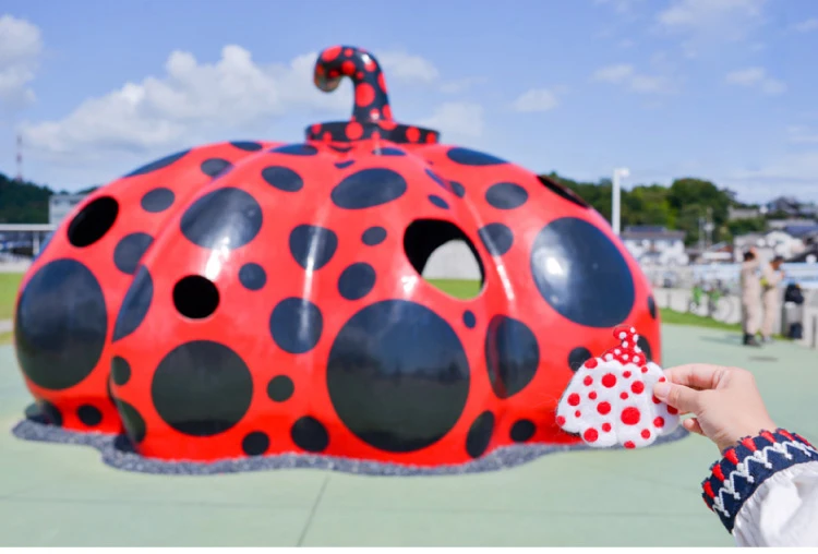 Faramita праздничные броши в горошек с тыквой Yayoi Kusama, шерсть, ручная работа, украшение для женщин и девочек, милая ручная ретро брошь