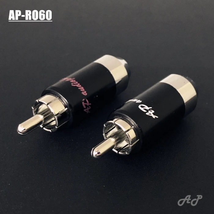4 шт. Бесплатная доставка совмещенный дальний конец 6 мм Gaofei AP R060 RCA штекер Hi Fi
