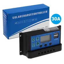30A PWM Solar Panel Regulator 12V-24V Charge Controller Auto Dual USB Digital Display for Lead Acid Batteries LCD Collector 10pcs lots solar charge controller 30a mppt pwm voltage settable lcd dispaly light and dual timer control 30a 12v 24v auto work
