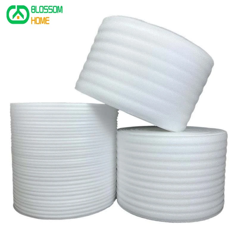 Length 30 Meters EPE Pearl Cotton Shockproof Shatterproof Foam Wrap Sheets for Packing Shipping White Color Thickness 1mm