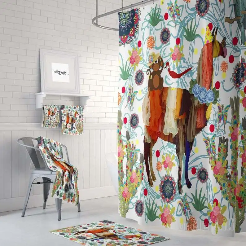 

Декоративная занавеска для душа в ванную комнату