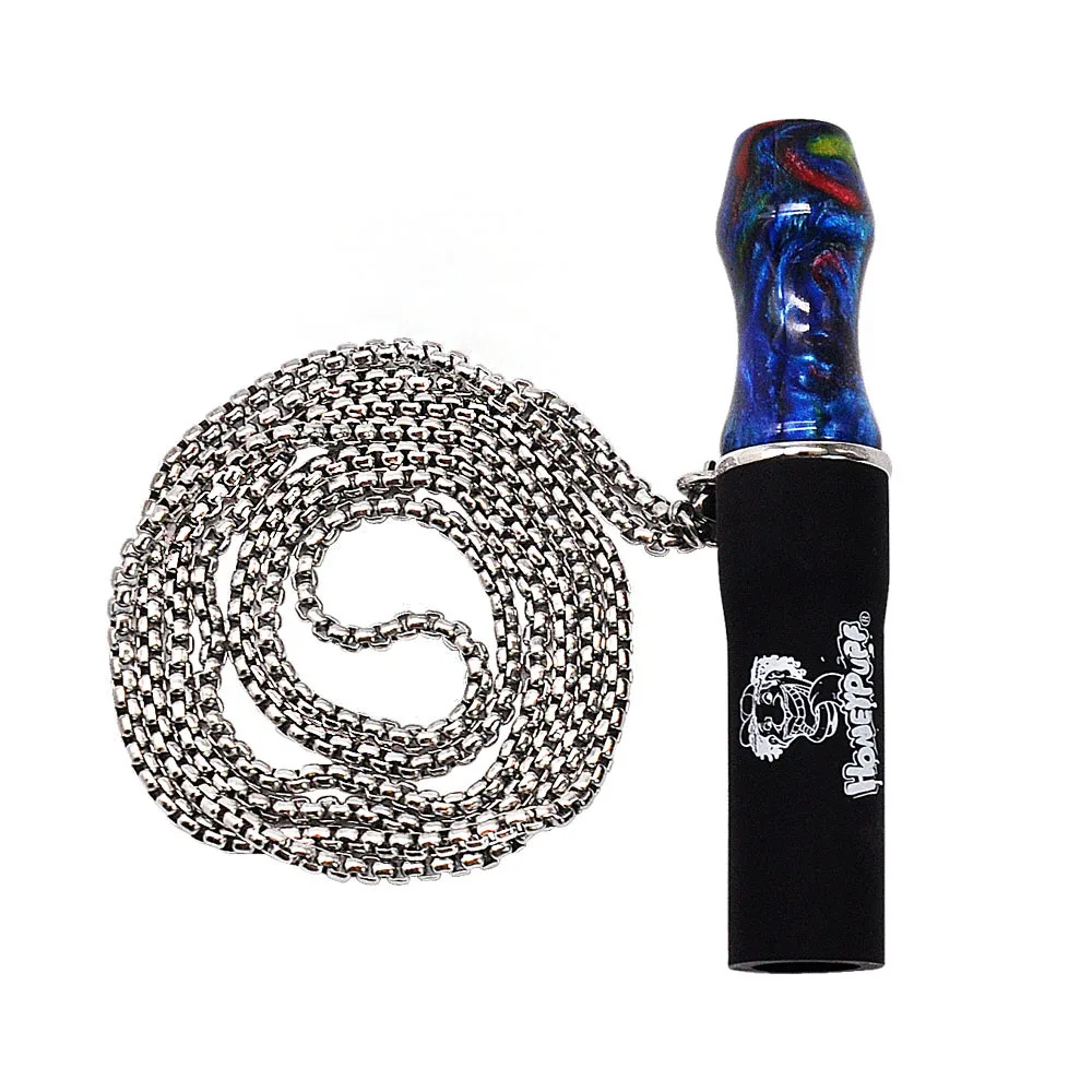 HONEYPUFF Acrylic Hookah Mouthpieces With Metal Necklace Shisha