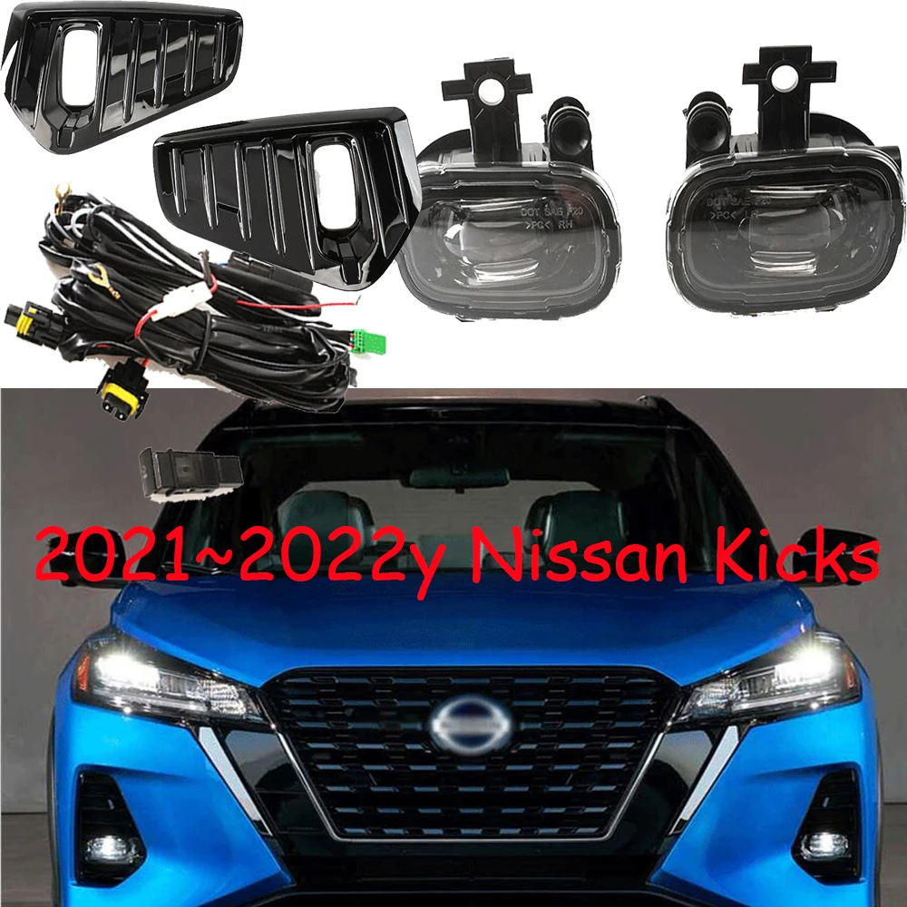 

1set car Bumper headlight for Nissan kicks daytime light 2021~2022y car accessories LED headlamp kicks fog light