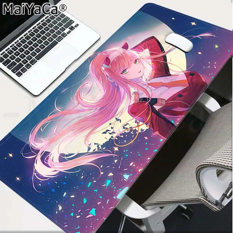 Lock Edge 40X90cm MaiYaCa пользовательские кожи Ddarling in the Franxx аниме коврики для мыши Аниме Коврик для мыши и ноутбука большой коврик для мыши клавиатуры коврик - Цвет: Lock Edge 40X90cm