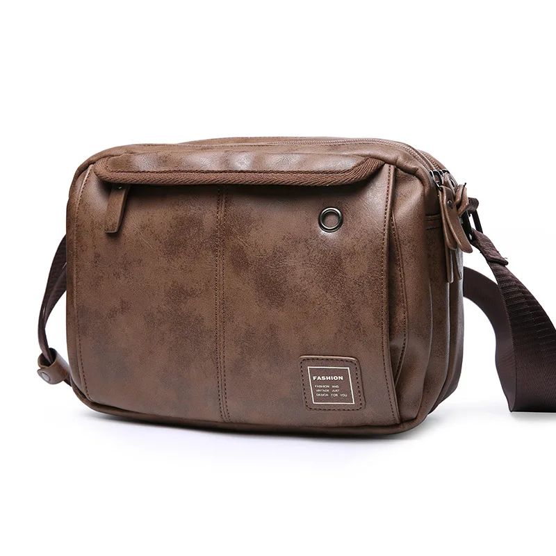 

New leisure tide bag men's shoulder messenger bag Korean version of simple tide brand large capacity