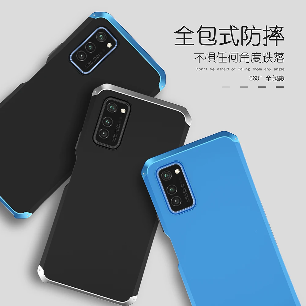 Текстурированный противоударный металлический каркас пластик для huawei Honor V30 алюминиевый сплав бампер Honor V30 с подарком