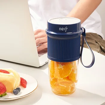 

nerf Glass blender portable pink Hand mixer mini Submersible blender mini food processor 280ML