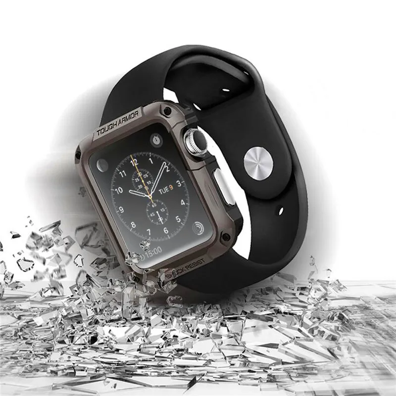 SGP защитный чехол с крышкой для Apple Watch чехол 38/42 мм 40 мм 44 ПК чехол для наручных часов iwatch, 5, 4, 3, 2, 1 прикрепляющийся к рама оболочка аксессуары