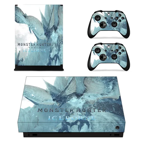 Monster Hunter World леденец кожи консоль и наклейка на контроллер для Xbox One X консоль+ кожаная наклейка на контроллер - Цвет: YSX1X2257