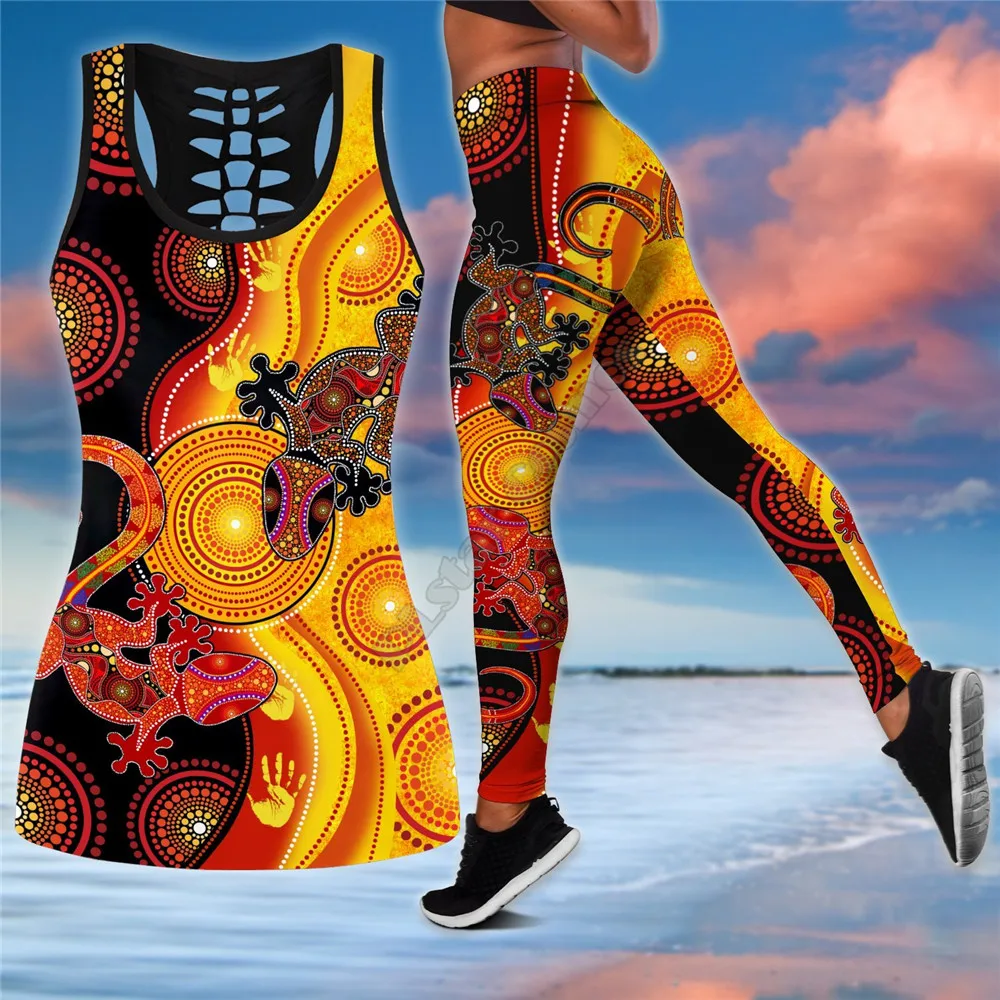 Aboriginal Yoga Leggings for Women Inspired Australian Indigenous Art High  Waist Leggings Features Koala, Kangaroo and Crocodile Print -  Finland