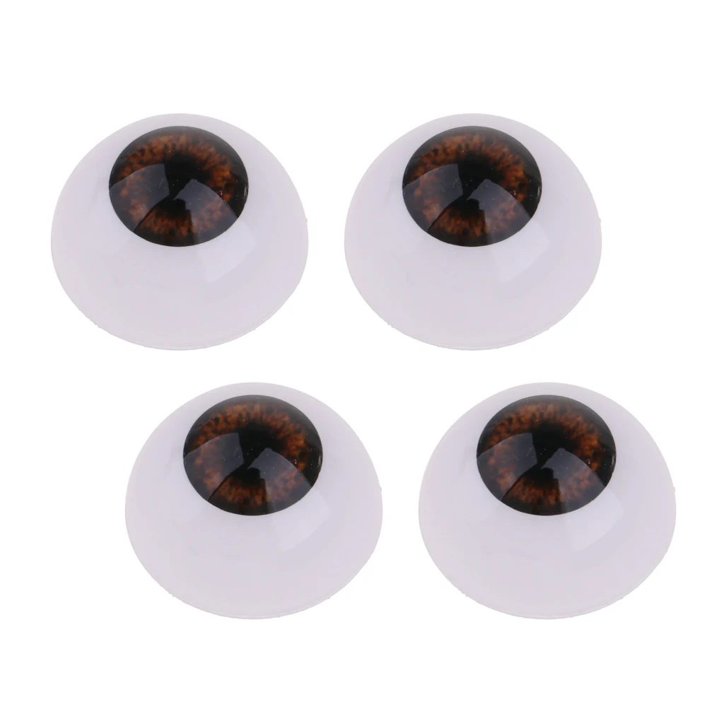 Baby Doll Dark Brown Iris Eye 20mm Acrylic Eyeballs for Reborn Girl Boy Doll Bear Mask Toy Halloween Props
