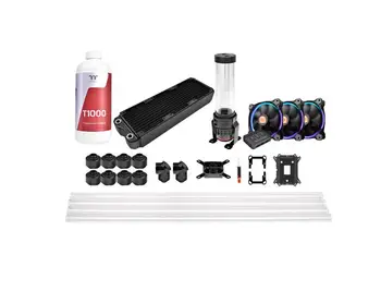 

Thermaltake Ice core 360-D5 hard tube water cooling set(D5 water pump/64mm thin/300ml water tank/pure copper micro channel)