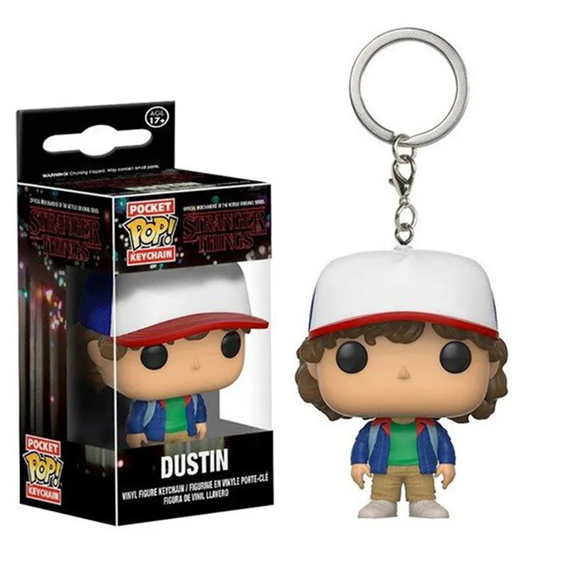 Funko POP Stranger Things Eleven Joyce Byers Jim Hopper The Movie виниловые экшн-игрушки Фигурки Коллекционная модель игрушки для детей - Color: dustin