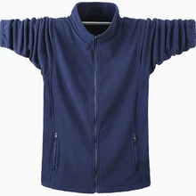 Осень Зима Новые Теплые однотонные толстовки мужские повседневные толстовки Спортивная мужская флисовая куртка с капюшоном Большие размеры 5XL 6XL