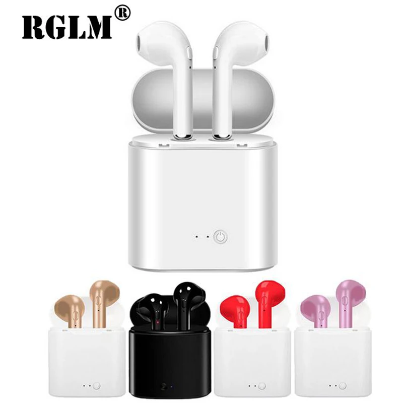 RGLM i7s наушники вкладыши Tws с мини цветной рисунок Bluetooth гарнитуры i9S Беспроводной