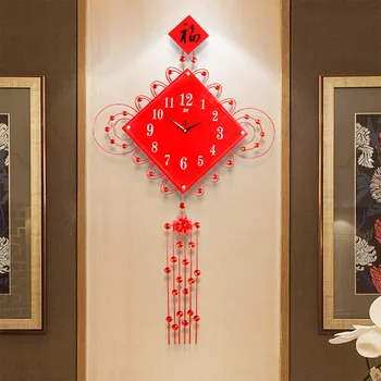 

New Chinese Wall Bell Simple Clock Expresses Three Packs Chinese Style Silence Decoration In Artistic Wall Bell Household Shop