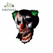 EARLFAMILY 13cm x 6.7cm for Horror Clown Cartoon Funny Car Stickers RV VAN DIY Fine Decal Vinyl JDM Bumper Trunk Truck Graphics EARLFAMILY 13cm x 6.7cm for Horror Clown Cartoon Funny Car Stickers RV VAN DIY Fine Decal Vinyl JDM Bumper Trunk Truck Graphics