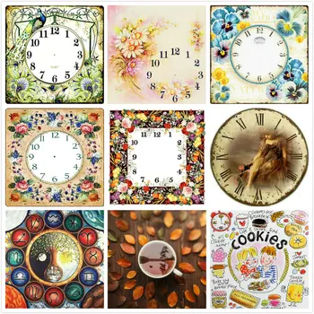 

DIY diamond embroidery pattern 5D diamond cross stitch painting rhinestone Crafts decorative full diamond painting Clock flower