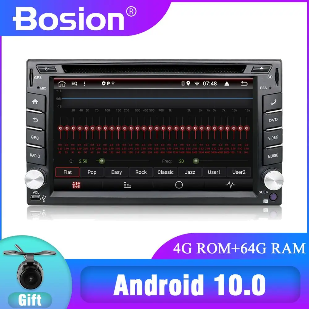 2 din android 10 автомобильный dvd для nissan qashqai x trail almera note juke Универсальный