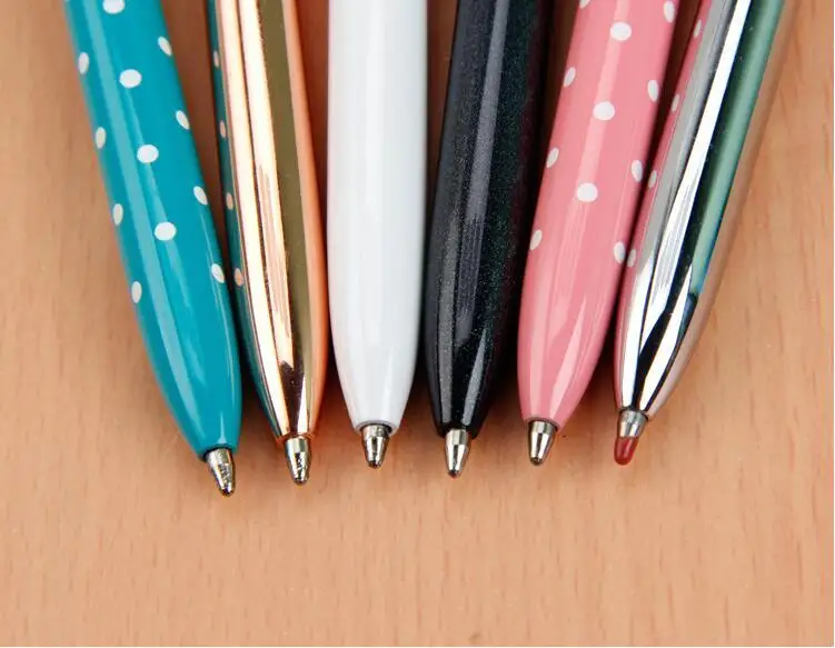 Высококачественная Шариковая ручка для школы, креативные канцелярские принадлежности, подарок для офиса, кристалл, бриллиант, металлический стиль, розовое золото, роскошный драгоценный камень