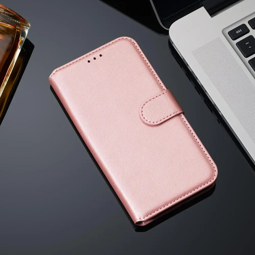 Кожаный бумажник чехол для iphone 7 8 6 6s Plus X XS XR 11 Pro Max силиконовый мягкий чехол для iphone 6plus 7plus 8plus флип-чехол для телефона - Цвет: Розовый