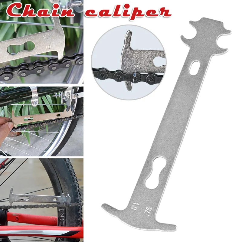 

Hot Bicycle Chain Wear Indicator Checker Measurement Repair Tool for Mountain Road Bike MVI-ing