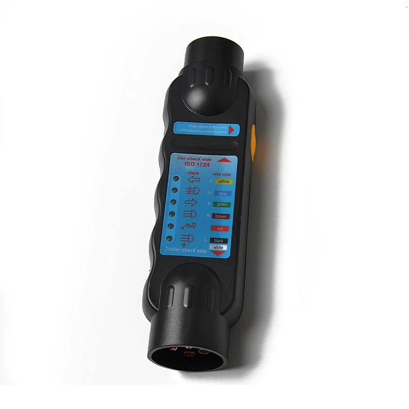 New 7pin Car Trailer Towing Light Cable Circuit Plug Socket 12V Connector(N type) Tester Signal Test Diagnostic-tool