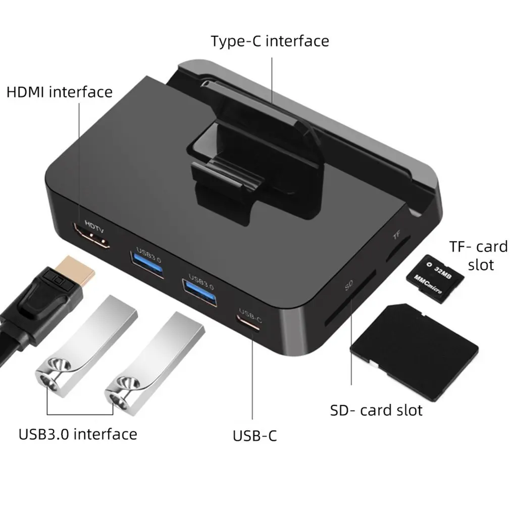 USB к HDMI док-станция адаптер питания для huawei P30 P20 Pro usb type-C концентратор док-станция для samsung S10 S9 Dex Pad станция