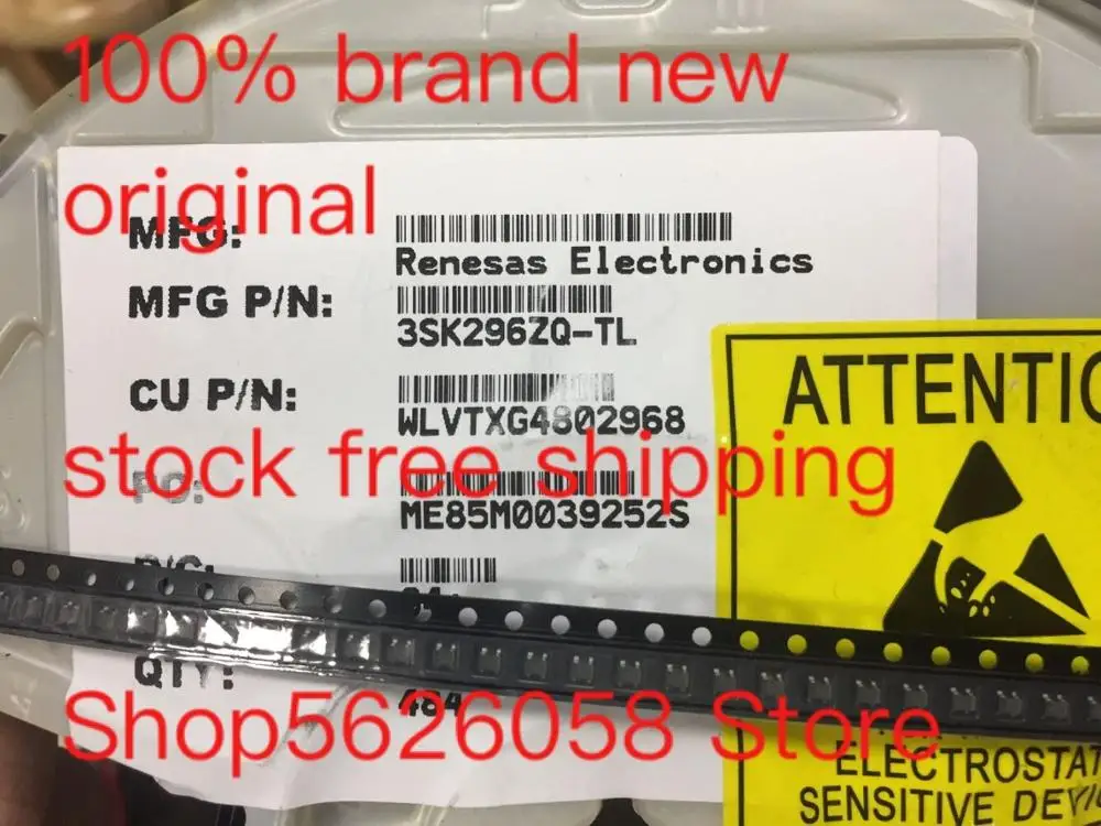 50 шт./лот 3SK296ZQ-TL-E 3SK296ZQ-TL SOT343 100% новый оригинальный Бесплатная доставка со склада |