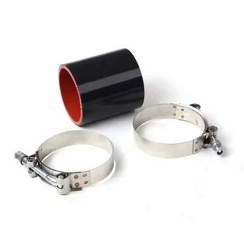 

3.5 Inch Straight Silicone Hose Coupler Tube Intake Pipe 89mm + Clips Clamps Kit