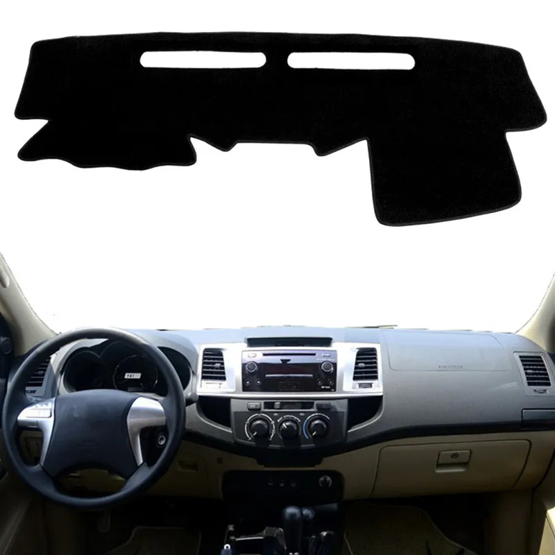 

For Toyota Hilux SW4 Fortuner 2005 2006 2007 2008 2009-2015 Dashboard Cover Mat Pad Sun Shade Instrument Carpet Car Accessories