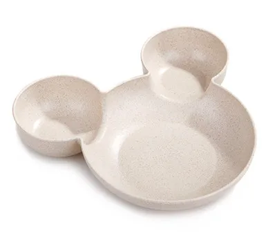 Beige Пшеничный стебель миска для собак дозатор корма для домашних животных сильное использование от удушья щенок кошка ест блюдо чаша анти-чаши пищевая тарелка товар для домашнего животного - Цвет: Beige