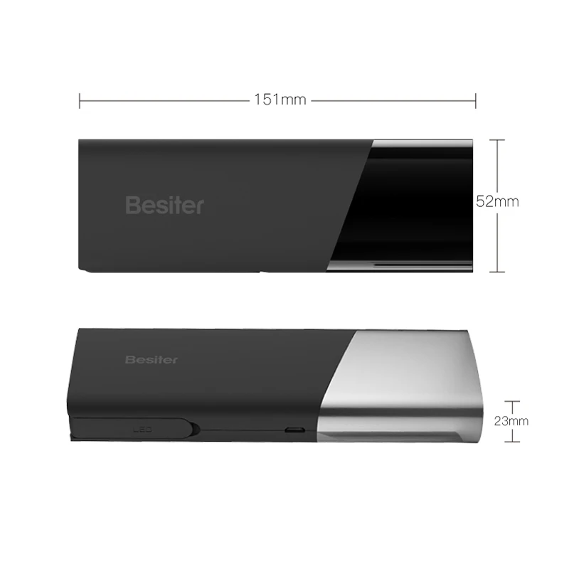  Besiter 10000mah External Battery Charger for Phones Power Bank Portable Dual USB Port Power Charge