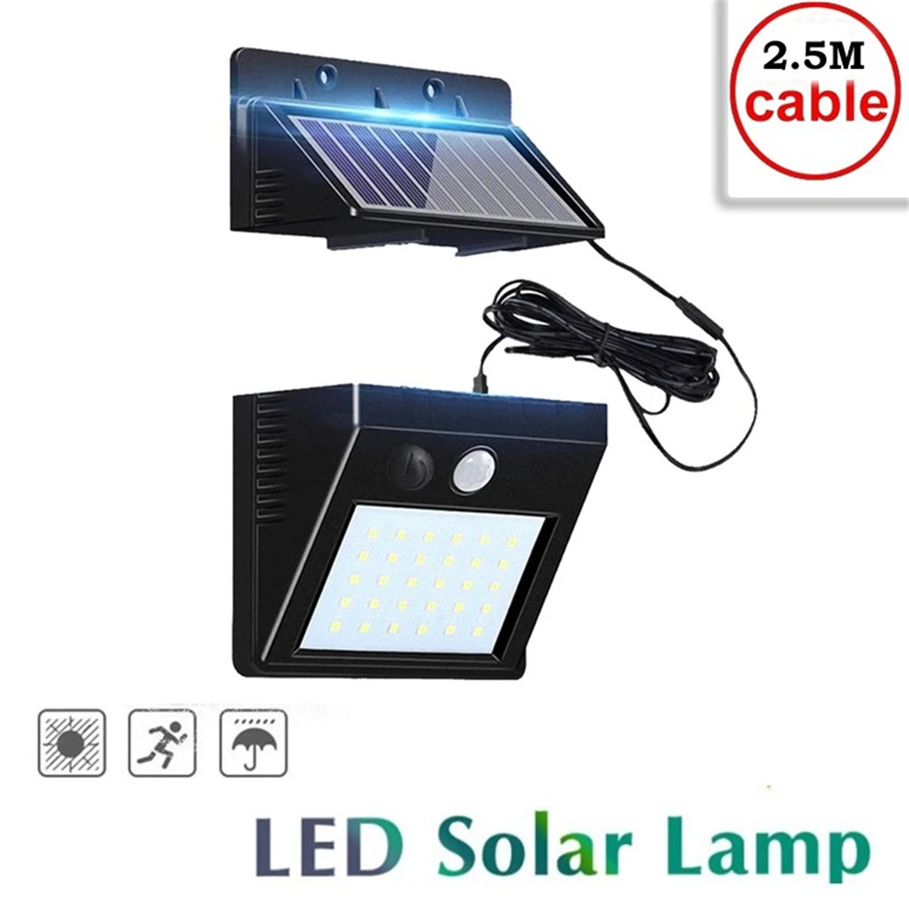

Solar Lamp PIR Motion Sensor Solar Panel Power Wall lamp Garden Light Waterproof Outdoor Street Path Emergency Security Light in