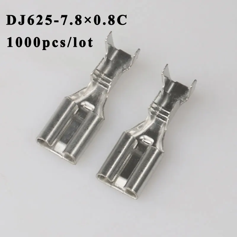 DJ625-7.8 0.8C 1000 шт. разъем Мужской Женский провод Разъем Предохранитель коробка