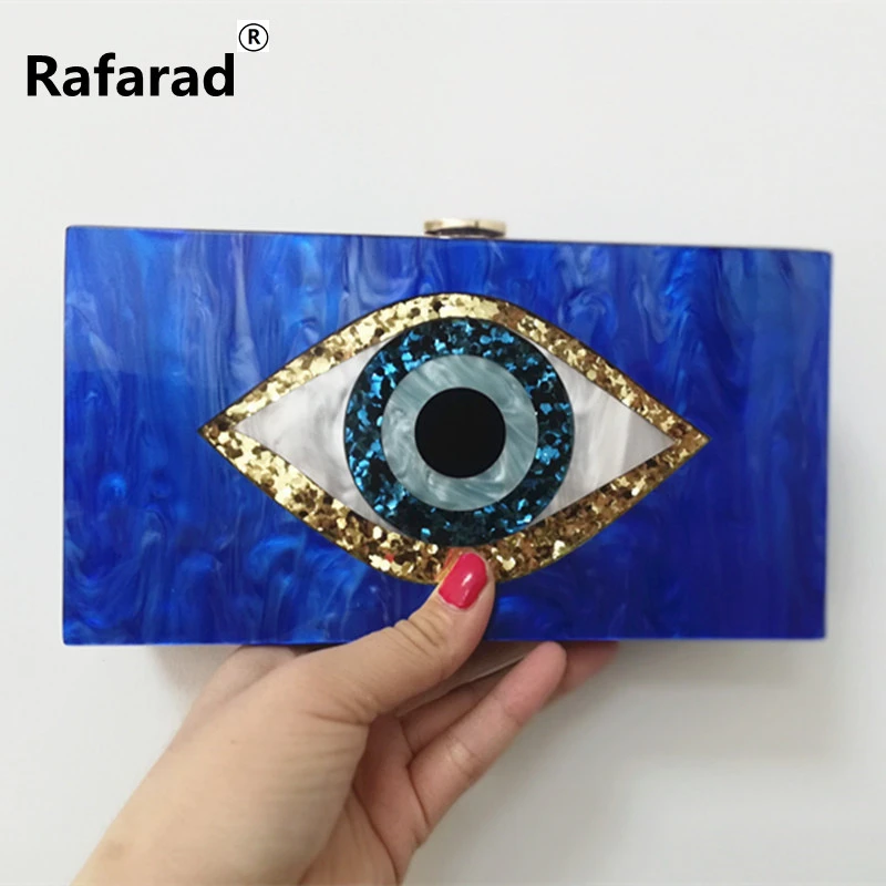 Ethnic Evil Eye Purse Evileyebag Bag 20X10 cm Pearl Bule Colorful