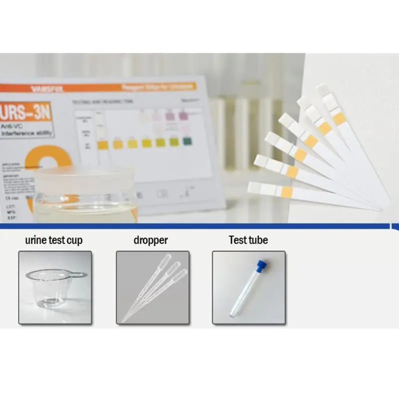 100 полосок тест-полоски для мочи лейкоцитов нитрит pH анти-VC реагент полоски тест мочи er анти-VC помехи способность